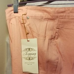 Ashley Stewart Skinny Jeggings; Sits at the waist.